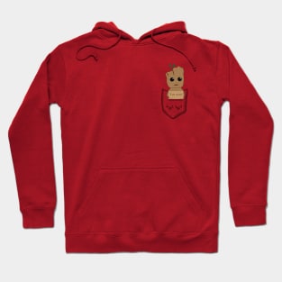 Groot in a pocket Hoodie